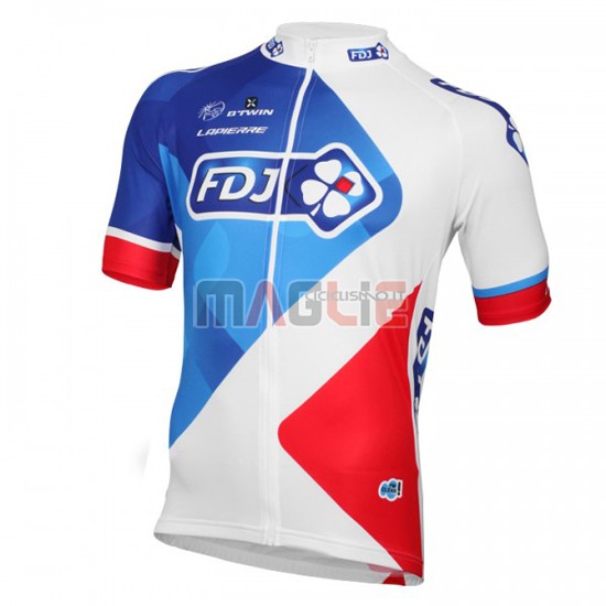 Maglia FDJ manica corta 2016 bianco e rosso - Clicca l'immagine per chiudere